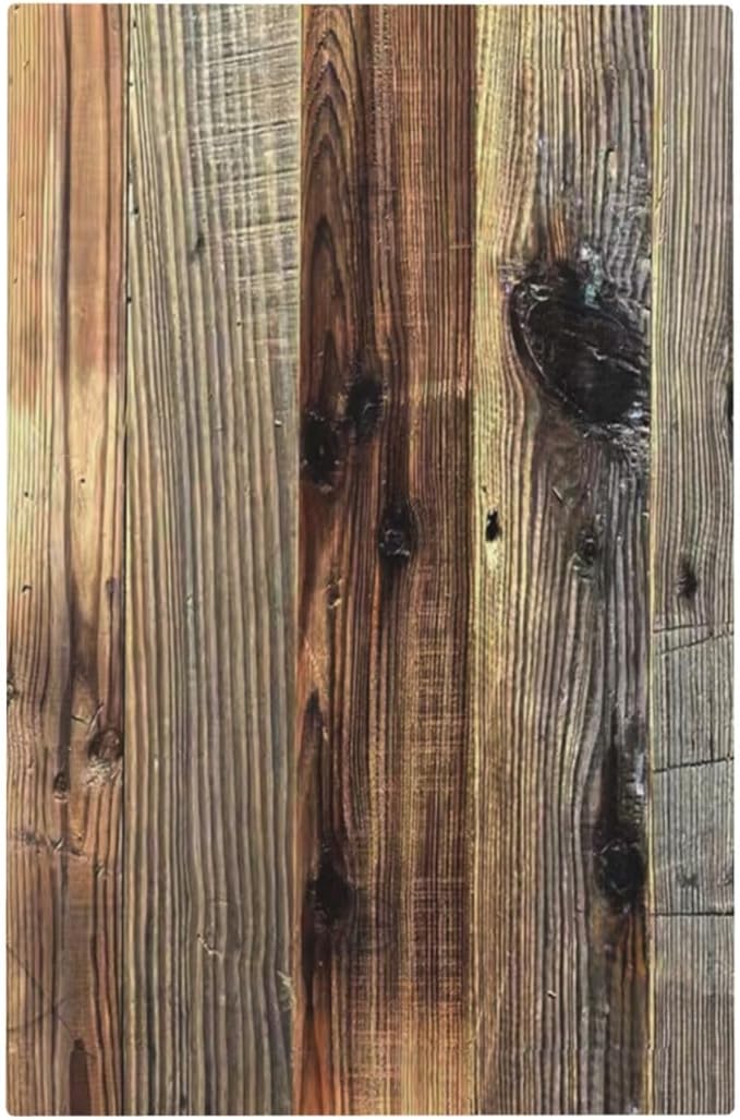 Barn Brown Wood Rustic Weathered Wood Print Light Switch Cover Plate 1 Gang No Device Blank Electrical Wall Plates Faceplate Decorative Switch Plate for Farmhouse Home Decor