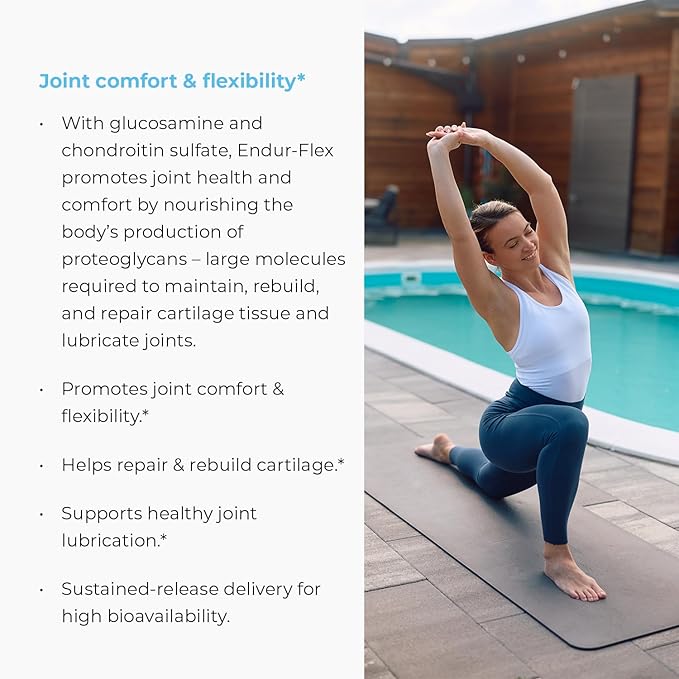 ENDUR-FLEX, Glucosamine Chondroitin Joint Support Supplement For Helping Preserve Your Active Mobility, Gluten Free, 500mg/200mg (200 Tablets)