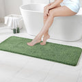 MIULEE Moss Green Bathroom Runner Rug 24x60 Inches, Long Bath Mat for Bathroom Floor Bathtub Showers, Machine Washable Absorbent Microfiber Carpet with TPR Anti-Slip Back