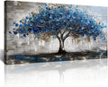 Lapremoly Framed Wall Art For Office Wall Decor For Living Room Bedroom Decor Tree Panoramic Landscape Wall Paintings Canvas Prints Textured Abstract Pictures Artwork Modern Home Decoration 30"X60"