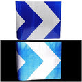 Reflective Tape Blue and White Outdoor Waterproof 20 inch, High Visibility Hazard Conspicuity Safety Industrial Marking Tape (66 feet)