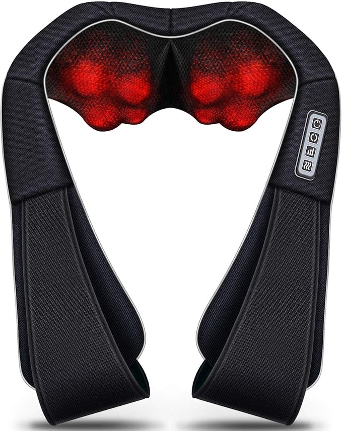 VIKTOR JURGEN Christmas Gifts for Women & Men, Shiatsu Neck and Shoulder Massager with Heat Deep Tissue Kneading Sports Recovery Massagers for Back, Foot, Relaxation Gifts for Wife, Husband, Him, Her
