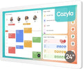 Cozyla Digital Calendar+ 2: 24 inch Wall Planner Touch Screen Chore Chart Customize Dashboard Smart Electronic Calendar for Family Schedules Meal Planner Support Any Google Play App Wall Mount White