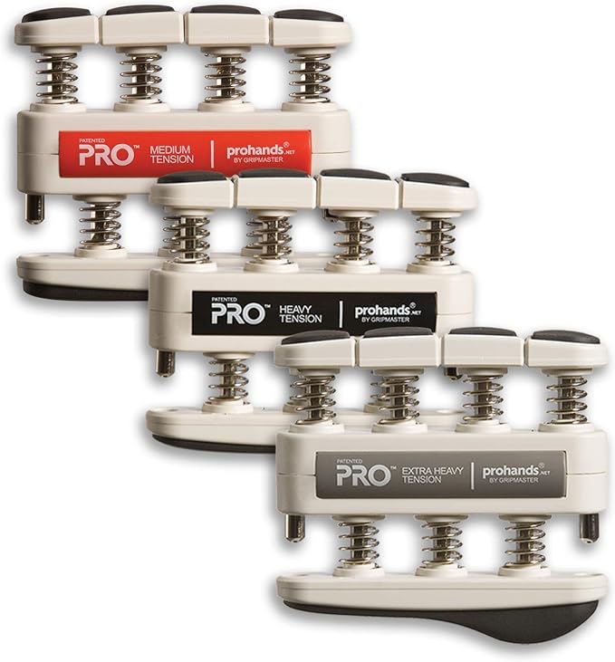 Prohands PRO Hand Exerciser, Finger Exerciser (Hand Grip Strengthener), Spring-Loaded, Finger-Piston System, Isolate and Exercise Each Finger
