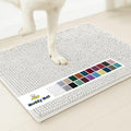 Muddy Mat® | Super Absorbent Door Mat Indoor, Microfiber Quick Dry Chenille Entryway Rug, Non-Slip Front Door Mat, Indoor Mats for Entryway, Machine Washable Pet Rug, White 36" x 120"
