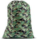 Nylon Laundry Bag - Locking Drawstring Closure and Machine Washable. These Bags will Fit a Laundry Basket or Hamper and Strong Enough to Carry up to Three Loads of Clothes. (Camouflage)