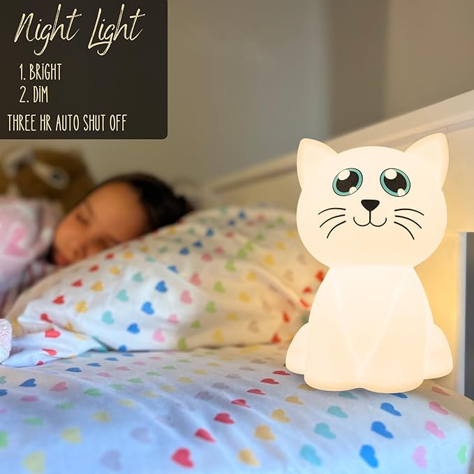 Calm Collective Calming Cat Breathing Trainer Light for Calming Stress, Anxiety Relief Items for ADHD, Mindfulness Meditation Tools, Great Self Care and Mental Health Gifts