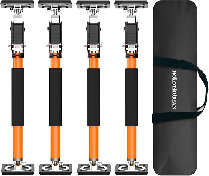 HOLOTHURIAN Cabinet Jack Support Pole, 15.8-23.6 inches Third Hand Tools Adjustable Support Pole, 3rd Hand Support System for Upper Cabinet Installation, 400 LB Capacity, 4-Pack