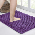 Walensee Bathroom Rug Non Slip Bath Mat (44x24 Inch Lavender) Water Absorbent Super Soft Shaggy Chenille Machine Washable Dry Extra Thick Perfect Absorbant Best Large Plush Carpet for Shower Floor
