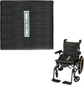 One Way Transfer Support Cushion, Non Slip Tubular Pad for Fall Prevention in Chair & Wheelchair, Elderly/Disabled Assistance, 17"x17" (Black-Without Handles)