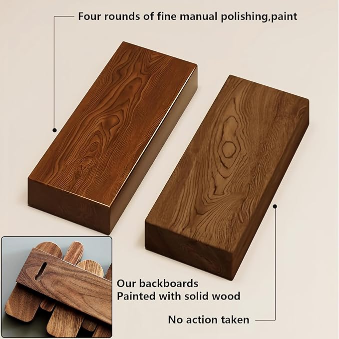 Wall Mounted Piano Key Hanger | Flip Style Hook | Entrance Wall Art Hook, Made of Oak Wood (3 Times Painted, 4 Times Polished) (Arc Beech, 4Hooks)