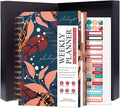PLANBERRY Hourly Schedule Planner Premium – Undated Weekly Organizer with Time Slots & Monthly Budget – Time Management, Goal Setting, to-Do List & Habit Tracker –6.9″x8.5″(Tropical Night)