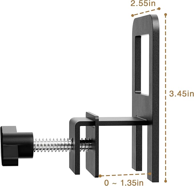 niffgaff 6 PCS Adjustable Anti‑Slip Mattress Slide Stopper Grippers Prevent Mattress Slipping, Metal Bed Frame Holder in Place, Black