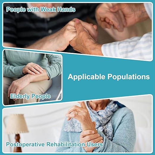 Right Walker Hand Support with Dual Anti-Slip Straps – Comfortable Splint for Elderly & Limited Hand Mobility Users, Easy to Use at Home/Outdoor