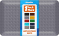 StepRite 1” Thick Kitchen Mats for Floor, Anti Fatigue Kitchen Rugs, Non-Slip,Heavy Duty Waterproof Kitchen Rug, Standing Desk Mat for Home, Kitchen, Office, (Grey)