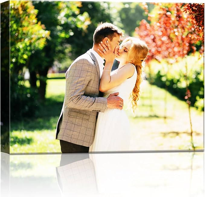 Canvas Prints with Your Photos (Framed 16x12) Personalized Canvas Pictures for Wall Art Digitally Customized Prints with Your Photo Custom Photo Gifts for Home Decor Print Photos Service from Amazon