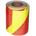 Reflective Tape Outdoor Waterproof 8 inch X 66 feet, High Visibility Hazard Conspicuity Warning Safety Industrial Marking Tape