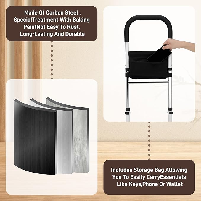 Stand Assist Aid for Elderly, Adjustable Stand Assist, Hip Knee Surgery Recovery Aid Walking Cane Standing Aids and Supports, Standing Aid for Couch, Bedside, Toilet, More, up to 400lb
