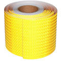 Yellow Reflective Tape Outdoor Waterproof 6 inch, High Visibility Hazard Conspicuity Safety Industrial Marking Tape (66 feet)