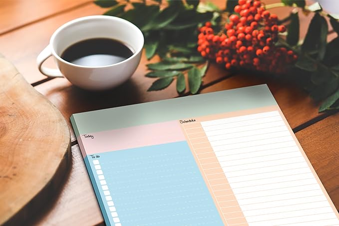 To Do Notepad Today Daily Work Planner Multi-Use Busy Day Meal Planning Note Time Baby Daily Log Undated Habit Tracker Agenda Undated Business Work Journal Accessories Appointment Book Checklist Goal Setting Focus ADHD Tools Notebook Busy Checklist Des...
