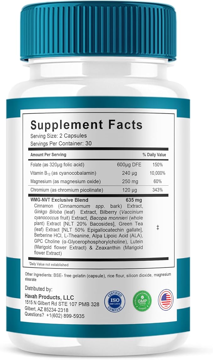 BLUE VIBE Retina Clear Advanced Eye Health Supplement, Retina Clear Max Strength Overall Vision & Wellness Supplement, RetinaClear Advanced Vision Support and Eye Health Formula Pills (60 Capsules)