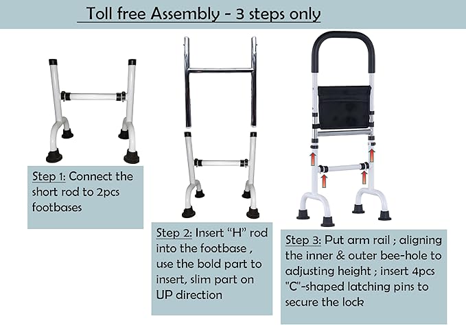 Couch Cane Stand Up Assist Aid for Elderly; Quad Canes for Stability; Aids for Getting Up from Toilet Recliner Chair Bed; Knee Hip Post Surgery Recovery Aid; Height Adjustable to 36''