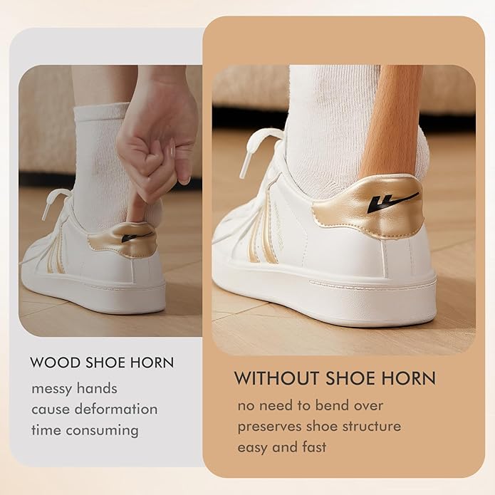 Shoe Horn Long Handle for Seniors Men Women, Small Shoe Spoon for Kids, 2pcs Boot Horn Shoe Helper for Home or Travel