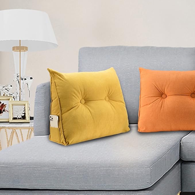 GOTOTOP Large Bolster Cushion Headboard Pillow, Soft Plush Back Support Bed Rest Pillow for Reading and Watching TV, 605020cm (#2)
