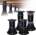 YHK 4PCS Adjustable Height Bed Support Legs 8.4-13.5 inch, Bed Frame Support Legs for Bed Slat, Bed Support Reinforcement Parts Bed Frame Support Replacement