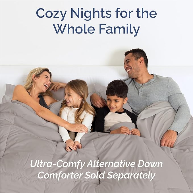 King 6 Piece Sheet Set - Cooling & Breathable Bed Sheets - Hotel Luxury Bed Sheets for Women, Men, Kids & Teens - Bedding with Deep Pockets & Easy Fit - Soft and Wrinkle Free - King Light Grey Sheets