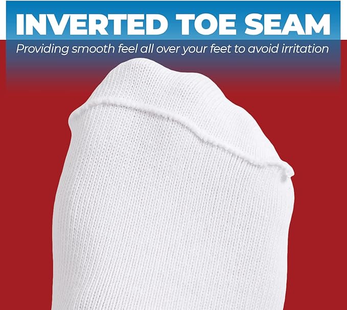 2 Pairs Extra Wide Socks For Swollen Feet, Non-Slip Hospital and Diabetic Socks for Men and Women