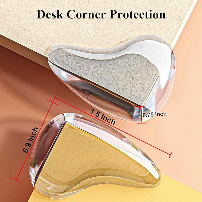 16 Pack Corner Protector for Baby, Clear Corner Protectors, Furniture Corner Guard & Edge Safety Bumpers to Cover Sharp Furniture & Table Edge