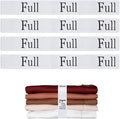 4PCS Bed Sheet Organizer Bands, Storage Labels and Sheet Keepers for Linen Closet - Elastic Bedding Straps for Foldable Bedsheet, Pillow Case, Duvet (Full)