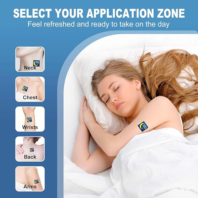 Sleep Patches for Adults Extra Strength, Natural Deep Sleep Patche with Melatonin & Valerian, Long-Lasting Night Comfort, Relax & Wake Up Refreshed, Easy to Use for Men & Women, 2 Box 120 Patches AA