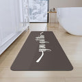 Bath Mat, Bathroom Mat Rugs Super Absorbent Shower Mats Non Slip Quick Dry Thin Rubber Mats for Bathroom Floor Fit Under Door, Shower Rug for Bathtub, Shower, Beige