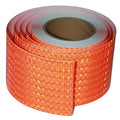 Orange Reflective Tape 4 inch Wide, Outdoor Waterproof Hazard Conspicuity Warning Industrial Marking Tape (66 feet)