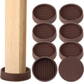 Rubber Non-Slip Furniture Pads-8 PCS 2 inch Furniture Casters Cup Table Leg Floor Protector for Bed Sofa Table and Chair Stopper (Round, Brown)