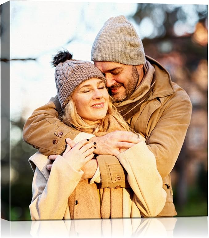 Canvas Prints with Your Photos (Framed 8x8) Personalized Canvas Pictures for Wall Art Digitally Customized Prints with Your Photo Custom Photo Gifts for Home Decor Print Photos Service from Amazon