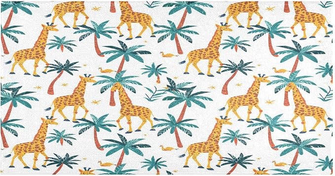 MNSRUU Bathroom Non-Slip Rugs Mat Giraffe Soft Kitchen Mat Mats for Bedroom