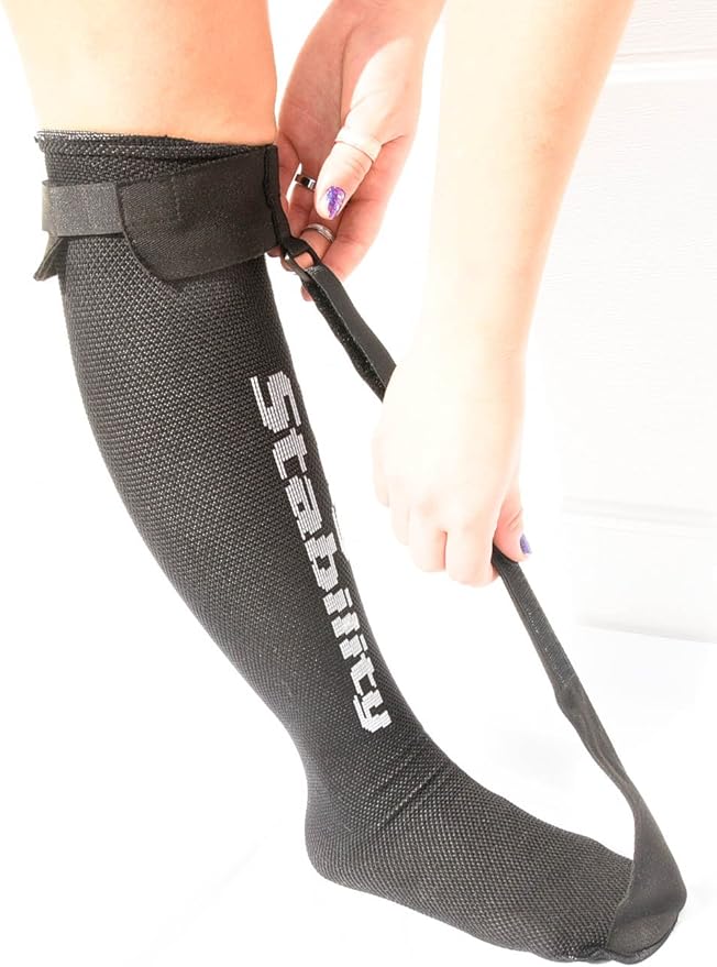 Single Strap Night Sock for Plantar Fasciitis and Achilles Tendonitis (Regular)