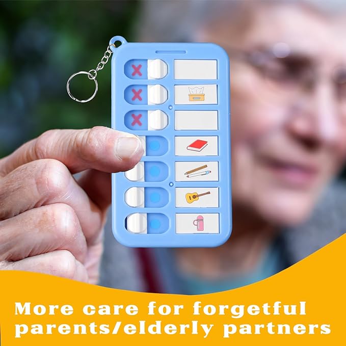 3Pcs Reminder Board for The Elderly Chore Chart Keychain for Kids to Do List Chores Checklist Task Board Portable Visual Schedule ADHD Tools Detachable Daily Task Planning Pad with List Cards Stickers