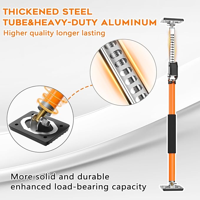 HOLOTHURIAN Cabinet Jack Support Pole, 27.5-49.2 inches Third Hand Tools Adjustable Support Pole, 3rd Hand Support System for Upper Cabinet Installation, 400 LB Capacity, 2-Pack