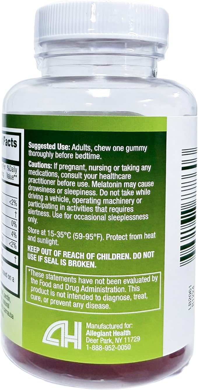 HealthA2Z® Sugar-Free Melatonin Gummies| 60 Counts | 5mg | Natural Sleep Aid for Deep & Restful Sleep | BlackBerry Flavor | Sleep Aid Gummies