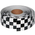 Black White Reflective Tape Outdoor Waterproof 3 inch X 166 feet, High Visibility Hazard Conspicuity Safety Industrial Marking Tape