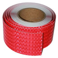 Red Reflective Tape Outdoor Waterproof 3 inch, High Visibility Hazard Conspicuity Safety Industrial Marking Tape (66 feet)
