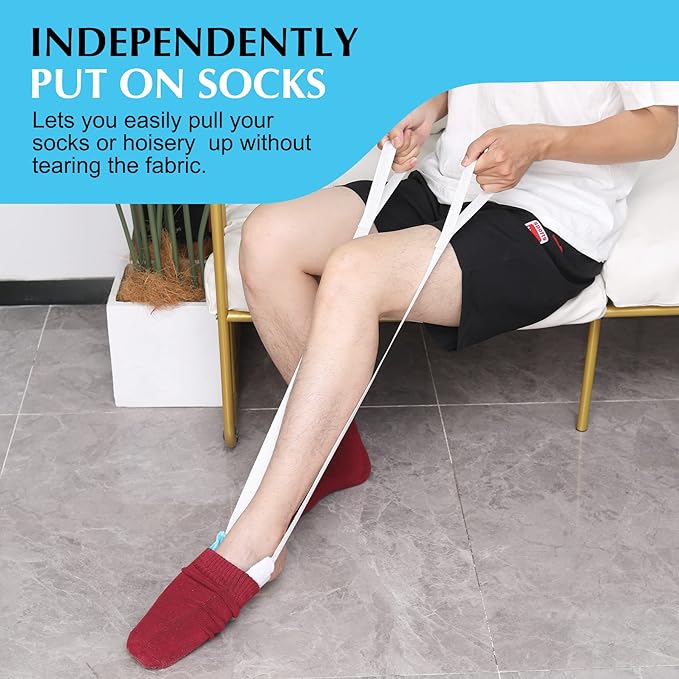 Sock Aid - Sock Aid Device for Seniors, Disabled, Pregnant - Sock Helper Aide Tool - Sock Assistant Device No Bending