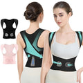 babaka Posture Corrector for Women, Invisible Lightweight Adjustable Back Brace for Upper and Lower Back Pain Relief, Hunchback, Hump, Scoliosis, Thoracic, Spine Corrector Under Clothes (Black, Large, Waist: 34''-42'')