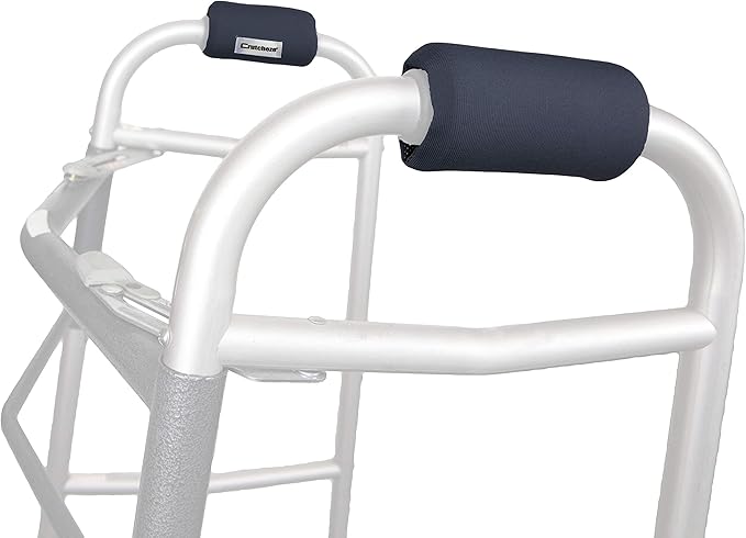 Crutcheze Walker Padded Hand Grip Covers Premium USA Designed Moisture Wicking, Comfort, Fashion, Washable - Standard Walker Handle Cushion - Mobility Aid Accessories