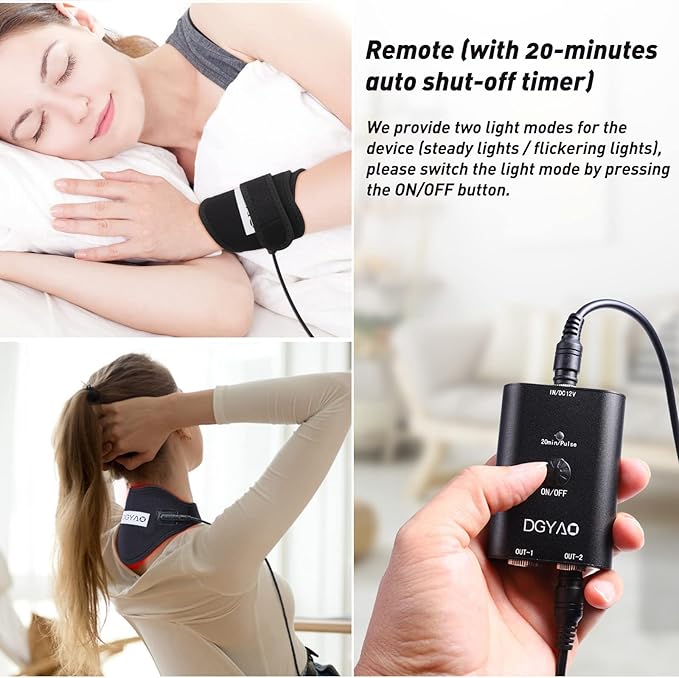 Infrared &Red Light Therapy Devices: Pain Relief 850NM LED Neck Pain Fatigue Light Therapy Warp Pad Home Use FDA Cleared Device