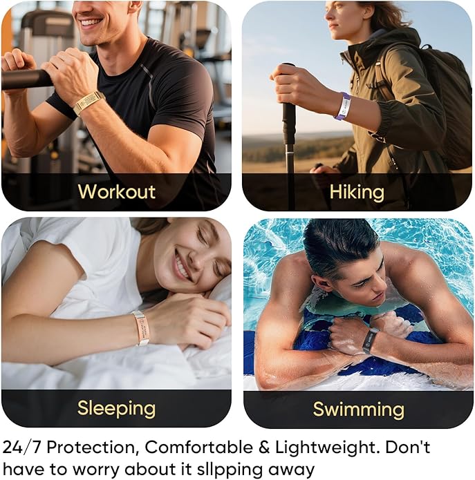 VNOX Medical Alert Id Bracelet for Men Women, Custom Engraving Adjustable Stainless Steel Customizable Mesh Emergency Survival Medic Bracelets Wristband Loop Band with Replacement Tag